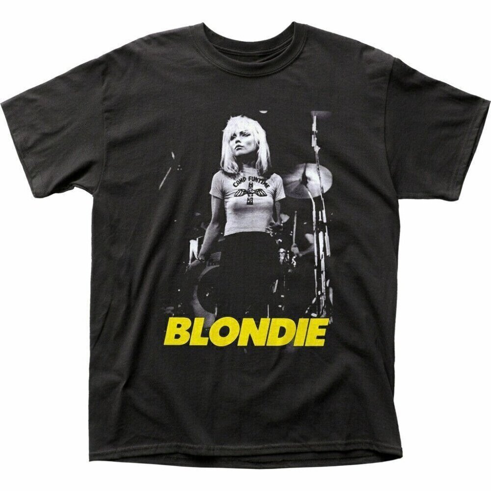 Blondie Funtime Rock Music Band Fan Gift Graphic Punk Concert T-Shirt .